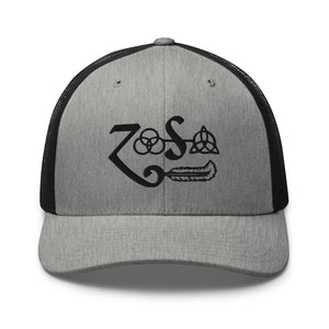 Zoso Combo Blackout Structured Trucker