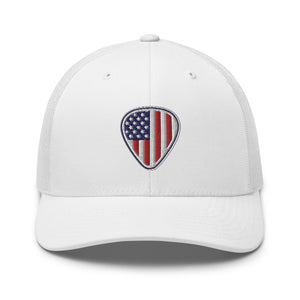 American Flag Guitar Pick Structured Trucker