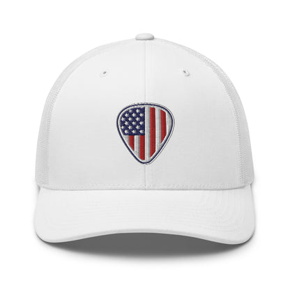 American Flag Guitar Pick Structured Trucker