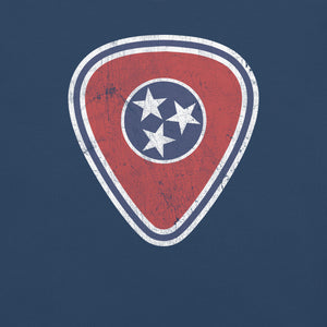 Tennessee Flag Guitar Pick Premium Relaxed T-Shirt