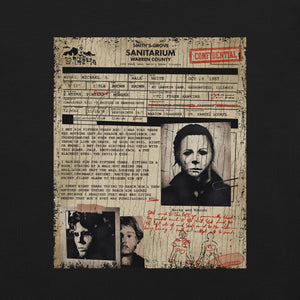 Smiths Grove Sanitarium Michael Myers Admission Form T-Shirt