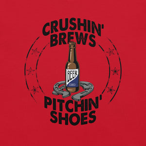 Crushing Brews & Pitching Shoes T-Shirt