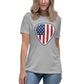 American Flag Guitar Pick Womens T-Shirt