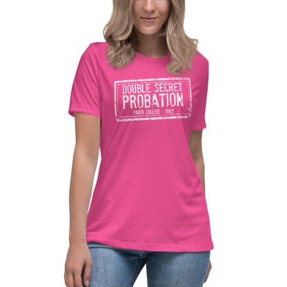 Double Secret Probation Stamp Womens T-Shirt