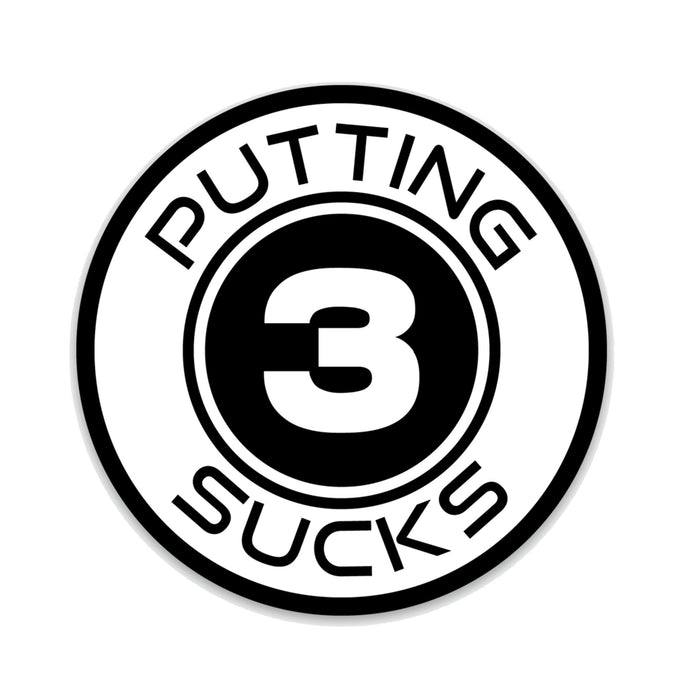 3 Putting Sucks Decal