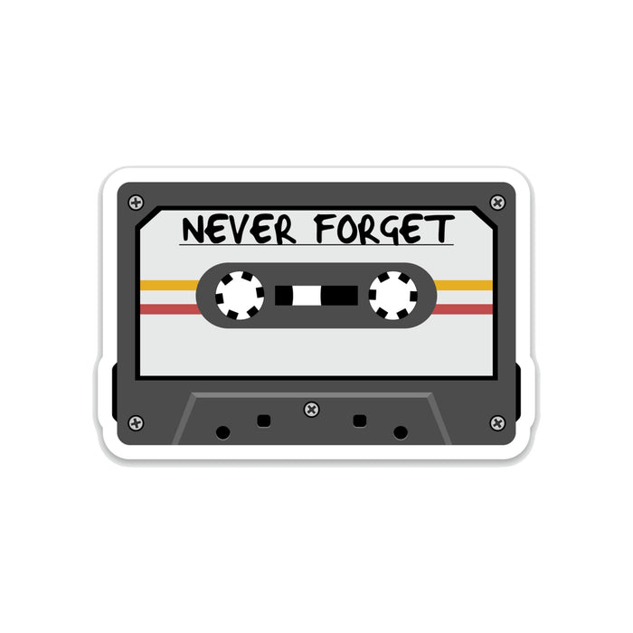 Never Forget Mix Tape Decal